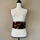 Quirky Cute Black Western Cummerbund W  Bright   Colorful Cowboy Boots 29-40