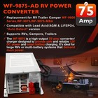 Wf-9875 75 Amp Rv Power Converter Charger Replace Wf-9800 Series Wf-9865-ad-cb