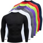 Men s Compression Running Shirt Long Sleeve Gym Fitness Sports Training Top