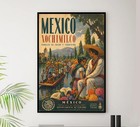 Mexico - Xochimilco - - Vintage Travel And Tourism Poster 