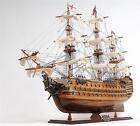 Handcrafted Hms Victory Large Model Ship With Floor Display Case