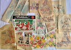 Over 50 Vintage Hot Iron Transfer Patterns Lot Partial Packs Shown In 18 Photos