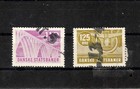 Denmark 1925  Non-scott s 110   125 Railroad Revenue  2 Used  3 Views  Cat 30 