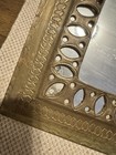 Rare Antique Brass Arch Mirror   
