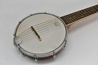 Mulucky Ukulele Banjo 6-string Open Back Brown Satin With Soft Gig Bag Case