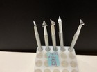 Vintage 1963 Craftool Co  5 Figures Leather Carving Tools  r139 