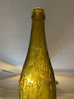 Straight Sided Mutual Brewing Co Honey Amber Embossed Beer Bottle     
