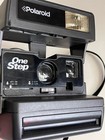 Polaroid One Step Instant 600 Film Camera With Strap Vintage Not Tested As Is