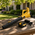 High-power Cordless Leaf Blower With 1 2high-capacity Battery 580 Cfm   160 Mph 