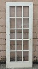 2 Avail 32 x78 Antique Vintage Old Wooden Wood Interior French Door Window Glass