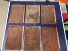 6 Antique Galvanized Tin Roof Barn Shingles 9    X 14    Rustic Rust Embossed Metal