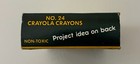 Vintage Nos Original Crayola Crayons 24 Pack In Original Box Binney   Smith 1985
