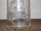Vintage 1 One Pint  Glass Milk Bottle Mohawk Creamery