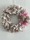 Handmade Rustic Farmhouse Country Shabby Chic Romantic Baby Girl Room Wreath