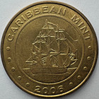 Caribbean Mint Land s End Cabo San Lucas Souvenir Brass Token 28mm