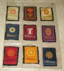 Lot Of 36 Tobacco Egyptienne Luxury Cigarettes Silks College Fraternal Order Etc