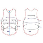 Bull Riding Leather Vest     Premium Black Cowhide  Rodeo Pro Fit 