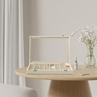 Frebeauty 48 Grid Jewelry Trayadjustable Earring Holder Organizer Glass