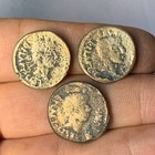 Lot Of 3x Brutus Roman Bronze Coin Denarius Eid Mar Very Rare