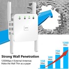1200mbps Wifi Long Range Extender Dual Band Router Signal Booster Wifi Repeater