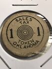 Oklahoma Sales Tax Old Age Assistance 1   White Cardboard Token