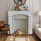 Fireplace Mantel Surrounds Decor Wood Freestanding Mantel For Electric Fireplace