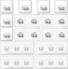 14 Pack Shower Caddy Adhesive Replacement  Waterproof Strong Shower Shelf Adh   