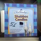 Yehuda White Shabbos 56 Count Traditional Shabbat Pure Wax Candles 3 Hrs  Burn 1