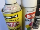 Vintage 1960s Krylon Spray Paint Lot Of 5  Borden Era  Wide Seam  5 Ball Etc