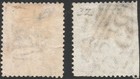 Mauritius 1863-72 Qv 1 2p Sc  A9 32 lilc Brwn 32a bstr Brwn crwn Cc bar Ovl Cnc