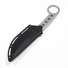 Asr Tactical Full Tang Clip Point Blade Slim Kydex Sheath Hook Handle - Chrome