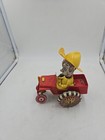 Vintage Marx Toys Tin Litho Wind Up Smokey Sam Fire Chief Truck Whoopie Car  