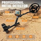 Lcd Display Metal Detector 12 Inch Coil Gold Digger Hunter Ip68 Waterproof