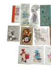 Vintage Unused Mixed Greeting Cards Lot Of 17 Note Cards Get Well Etc 1970 s