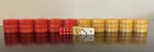 Bakelite Crisloid Royal Backgammon 1 5    Checkers  Red   Butterscotch Vintage