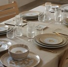 New Hermes Mosaique Au 24 Gold Pair Of Dessert Plates  p026007p Brand Nib F sh