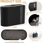 Touchless Paper Towel Dispenser Countertop Black Commercial Multifold Holder