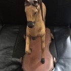 Vintage Wooden Horse Pull Toy On Wheeled Platform For Ages 4-7  8-11  12-16  17 