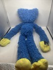 Blue Fuzzy Monster Plush 15  Long Arms Legs Yellow Hands Feet Stuffed Toy