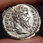 Victory Inscribing Shield Denarius 207ad Ancient Roman Empire Silver Coin Sept