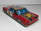 Vintage 1960s Tin Friction Fire Chief Car     Made In Japan Fd Red white