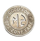 Santa Monica Municipal Bus Lines Good For One Zone Fare Token 