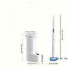 Disposable Toilet Brush Set Toilet Bowl Cleaning System With 16 Refills And Wand