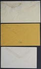 Us Civil War Era -  3  Blue Cds - 1 Yr Date 1864 Fancy Cancels   M804