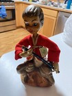 Vintage 1950 Tilso Pixie Christmas Elf Golden Fantasy Playing His Magical Flute 