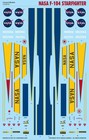 Caracal Decals 1 48 Cd48161 Nasa F-104 Starfighter For Hasegawa And Kinetic Kits