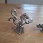 Spoontiques Pewter Dragon   Wizard Figurines Vintage Mythical Fantasy Decor 