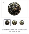 Antique-style Brass Or Bronze Rosette daisy Upholstery Nails Or Decorative Tacks