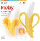 Nuby Nananubs Banana Silicone Infant Toothbrush 3  Months