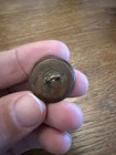 Civil War Confederate Cs 11 Star Button Rare Maker Marks